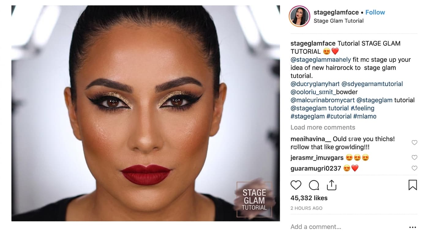 Golden Opera Red Lip
