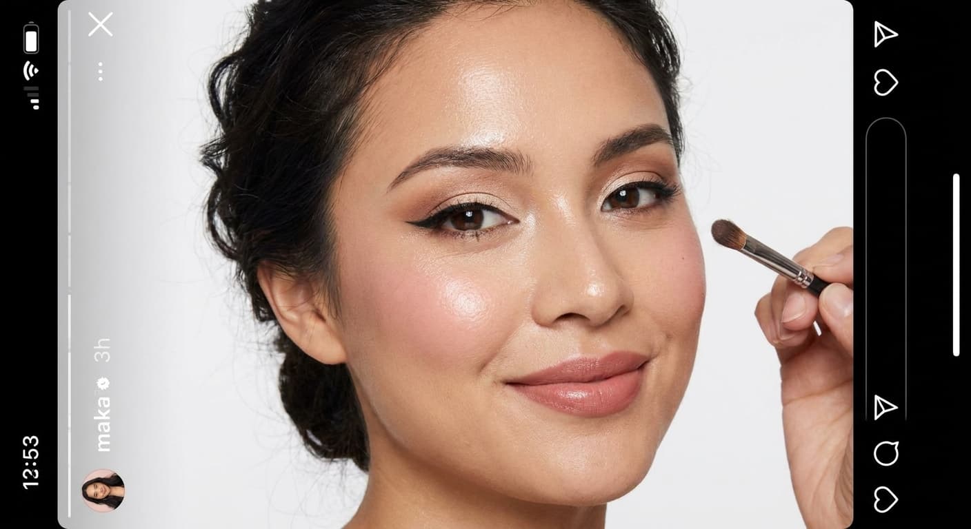 "Dewy Classic Wing" makeup look reference